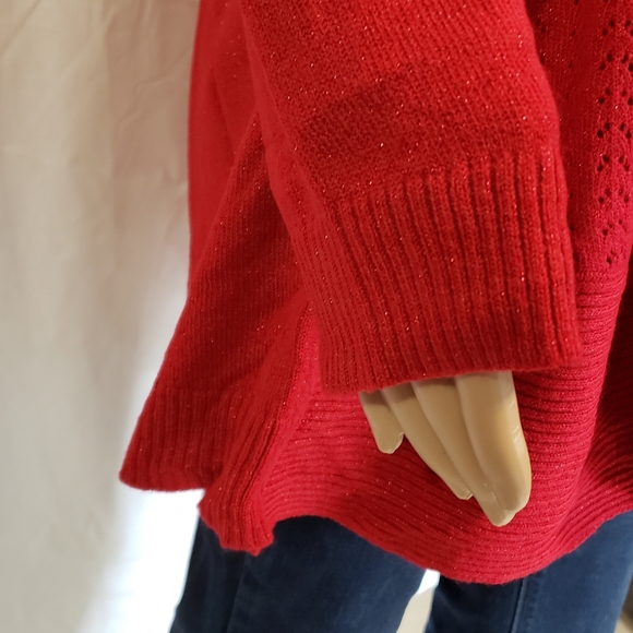 Sag Harbor | Bright Red Cardigan - Picture 6 of 8